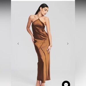 Retrofete Sylvia Dress in cognac
